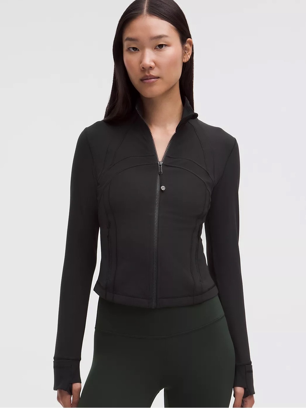 Lululemon define cropped jacket in black. Size 6